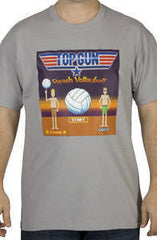 8-Bit Top Gun Volleyball Video Game Shirt