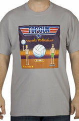 8-Bit Top Gun Volleyball Video Game Shirt