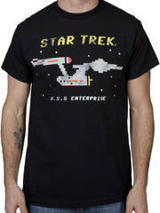 8 Bit USS Enterprise Star Trek Shirt