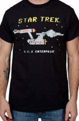 8 Bit USS Enterprise Star Trek Shirt