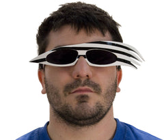 80s Black and White Sunglasses