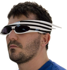 80s Black and White Sunglasses