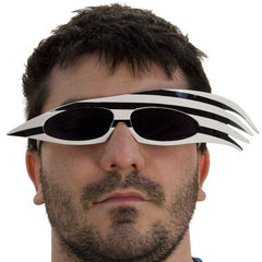 80s Black and White Sunglasses